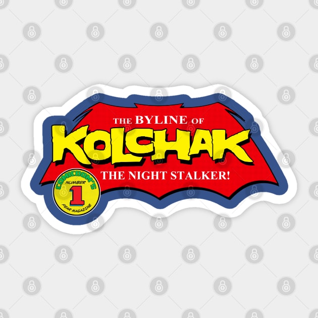 The Byline of Kolchak Sticker by UnlovelyFrankenstein